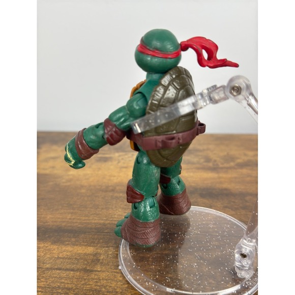 Vintage 2002 TMNT Raphael Action Figure Playmates Toys Red Bandana Ninja Turtle - Picture 4 of 7